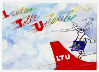 Image: postcard: LTU International Airlines