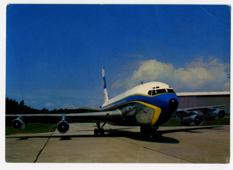 Image: postcard: Lufthansa, Boeing 720B