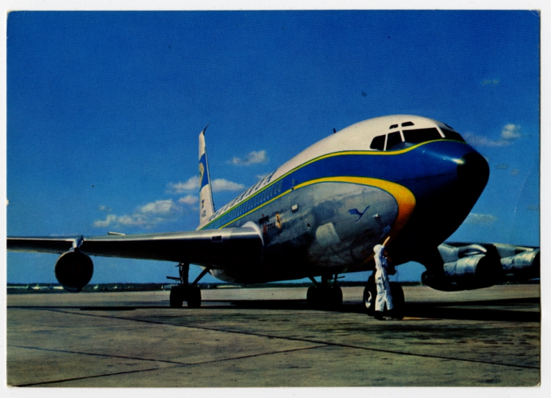 Image: postcard: Lufthansa, Boeing 720B