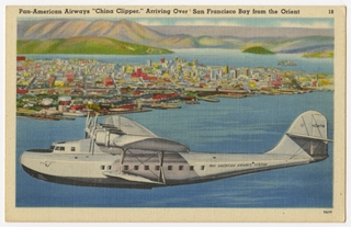 Image: postcard: Pan American Airways System, Martin M-130 China Clipper