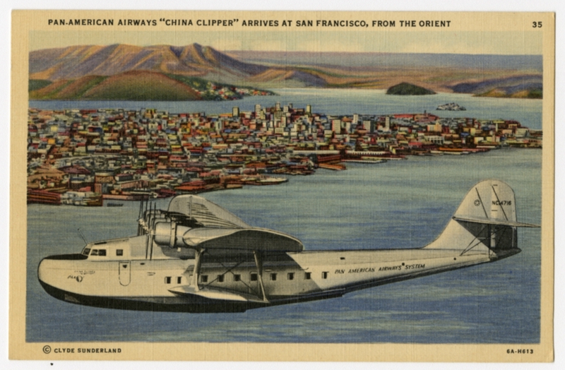 Image: postcard: Pan American Airways System, Martin M-130 China Clipper