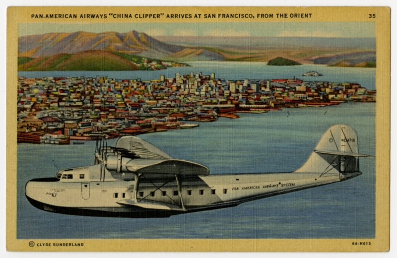 Image: postcard: Pan American Airways System, Martin M-130 China Clipper