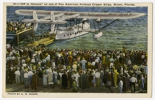 Image: postcard: Pan American Airways, Sikorsky S-40, Miami