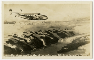 Image: postcard: Pan American World Airways, Lockheed L-18 Lodestar, Alaska