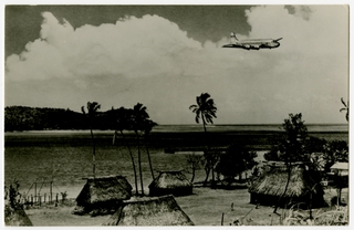 Image: postcard: Pan American World Airways, Douglas DC-4, Fiji