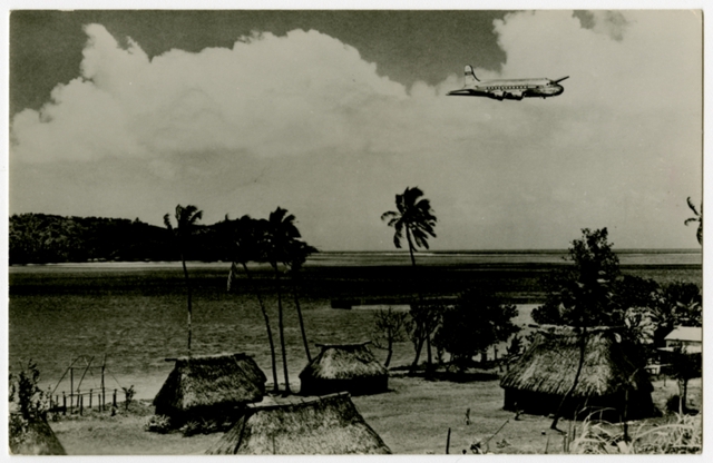 Postcard: Pan American World Airways, Douglas DC-4, Fiji