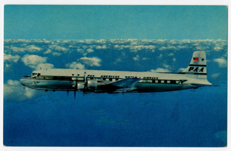 Image: postcard: Pan American World Airways, Douglas DC-6