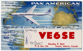 Image: postcard: Pan American World Airways, Boeing 707