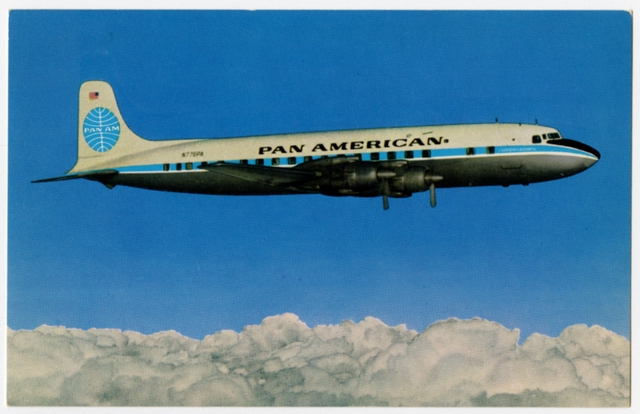 Postcard: Pan American World Airways, Douglas DC-7B