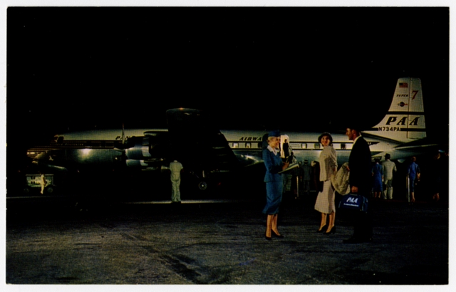 Postcard: Pan American World Airways, Douglas DC-7C