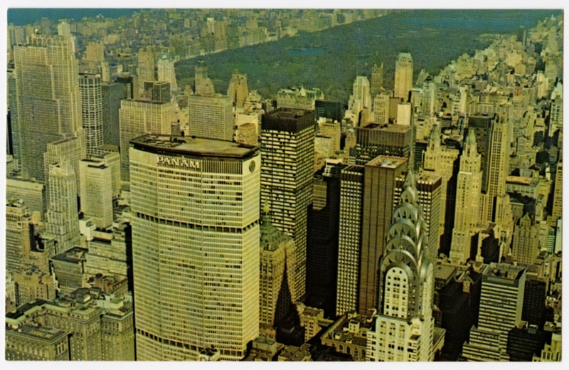 Image: postcard: Pan American World Airways, Pan Am Building, New York City