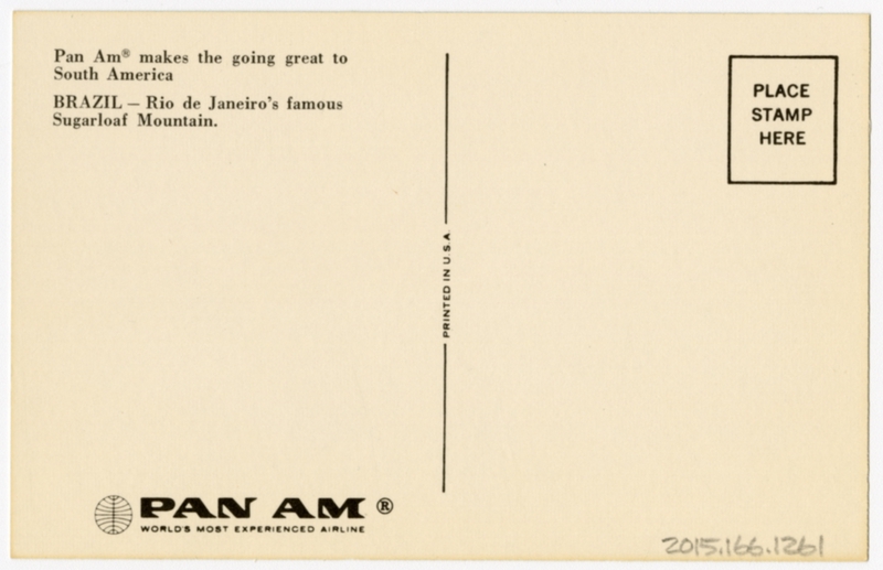 Image: postcard: Pan American World Airways, Rio de Janeiro