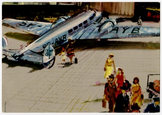 Image: postcard: LOT (Polish Airlines), Lockheed L-14 Super Electra