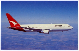 Image: postcard: Qantas Airways, Boeing 767