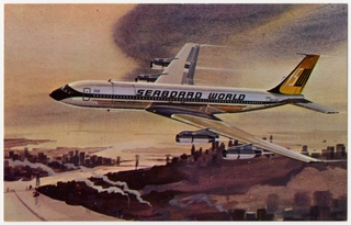 Image: postcard: Seaboard World Airlines, Boeing 707C