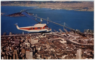 Image: postcard: San Francisco and Oakland Helicopter Airlines, Sikorsky S-62