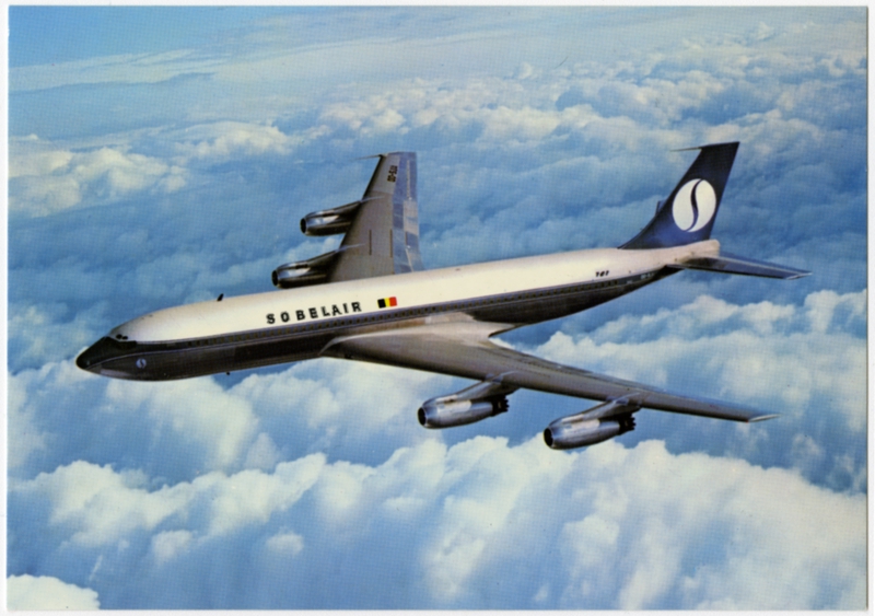 Image: postcard: Sobelair, Boeing 707