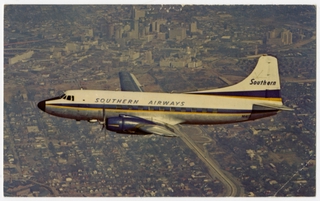 Image: postcard: Southern Airways, Martin 4-0-4, Atlanta
