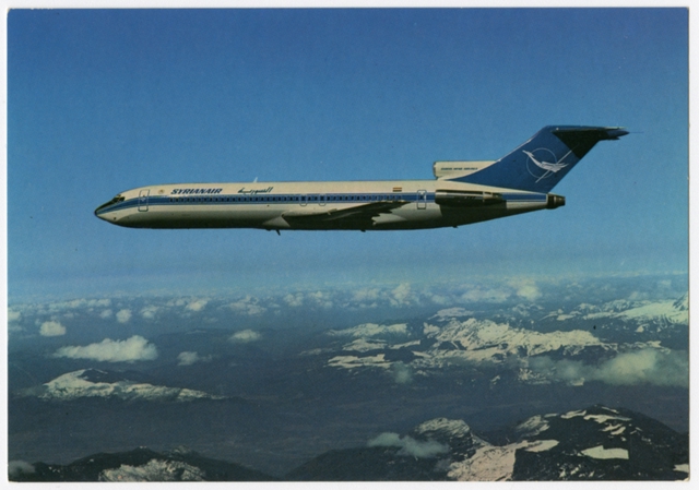 Postcard: Syrian Air, Boeing 727-200