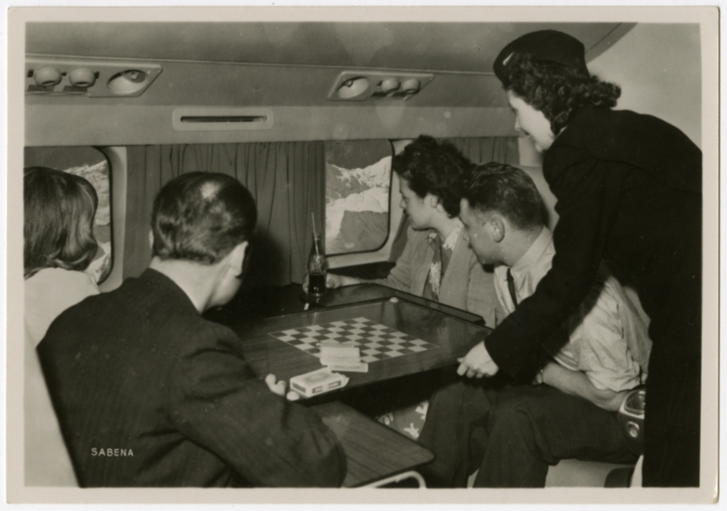 Image: postcard: Sabena Belgian Air Lines, Douglas DC-6