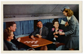 Image: postcard: United Air Lines, Douglas DC-6
