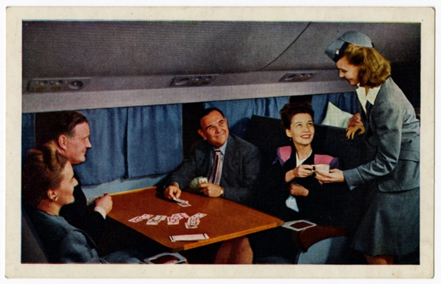Postcard: United Air Lines, Douglas DC-6