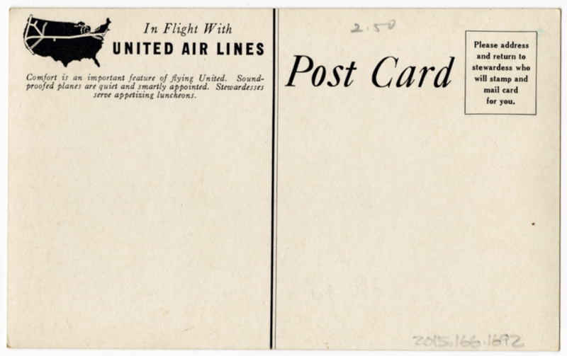 Image: postcard: United Air Lines