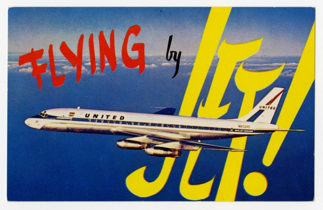 Postcard: United Air Lines, Douglas DC-8