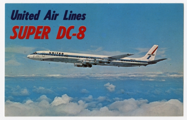 Postcard: United Air Lines, Douglas DC-8