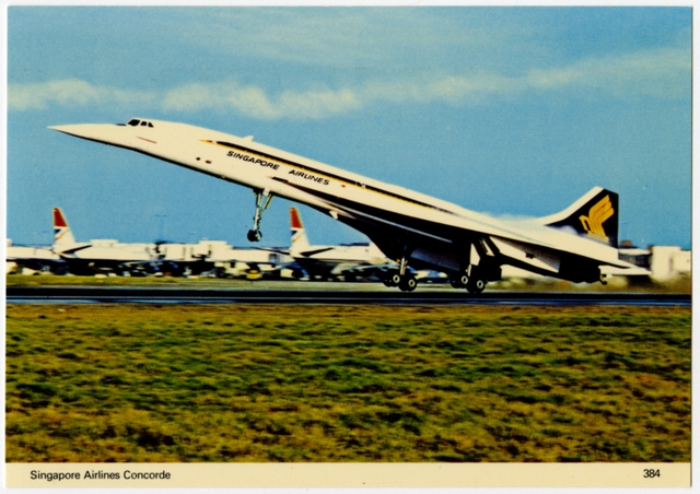 Postcard: Singapore Airlines, Concorde