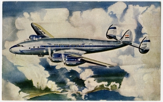 Image: postcard: South African Airways (SAA), Lockheed Constellation