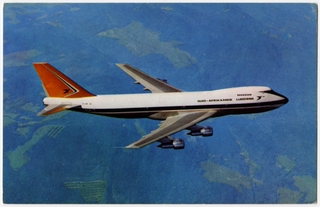 Image: postcard: South African Airways (SAA), Boeing 747