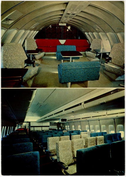 Image: postcard: Swissair, Boeing 747-200B