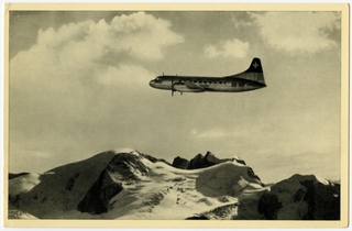 Image: postcard: Swissair, Convair