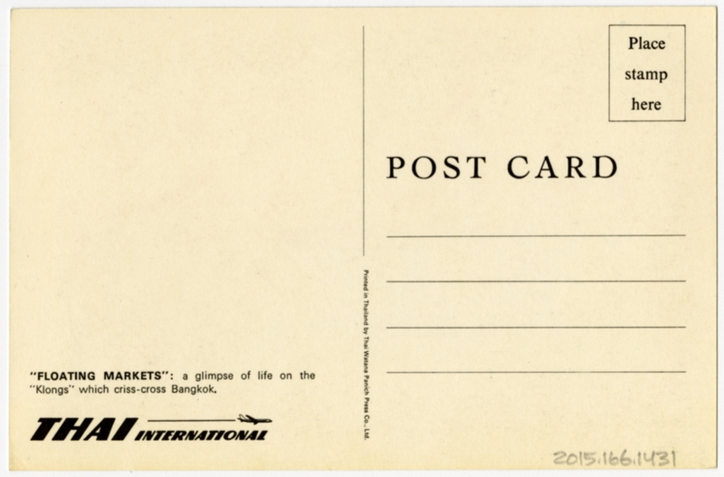 Image: postcard: Thai International Airways, Bangkok
