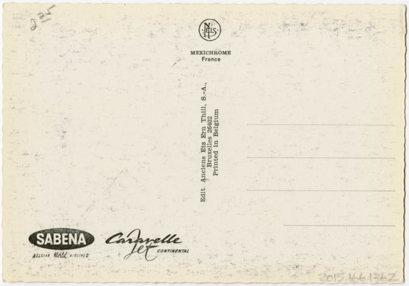 Image: postcard: Sabena Belgian Air Lines, Sud Aviation Caravelle