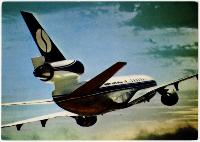 Postcard: Sabena Belgian Air Lines, McDonnell Douglas DC-10