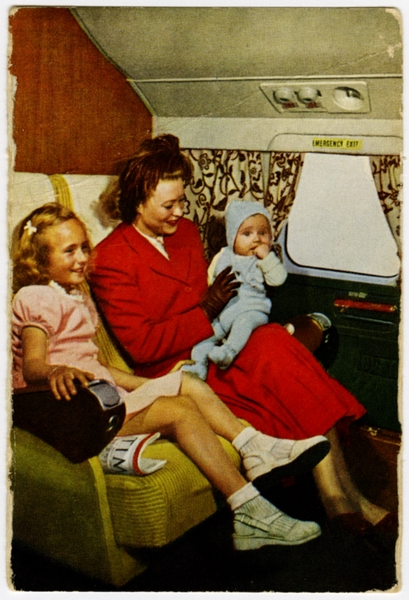 Image: postcard: Scandinavian Airlines System (SAS), Douglas DC-6