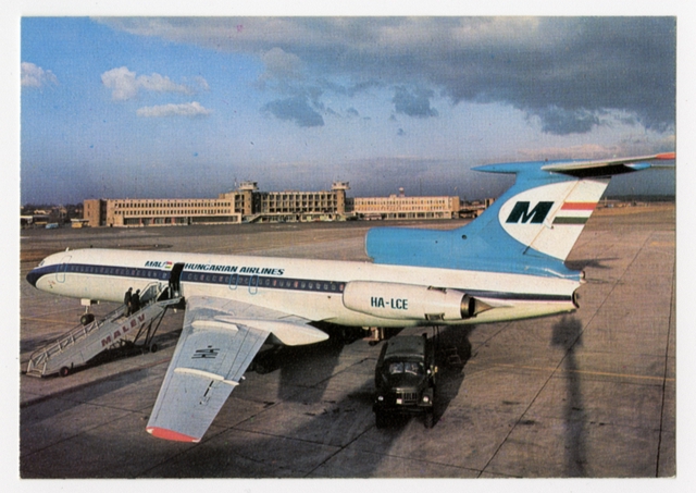 Postcard: Malév Hungarian Airlines, Tupolev Tu-154
