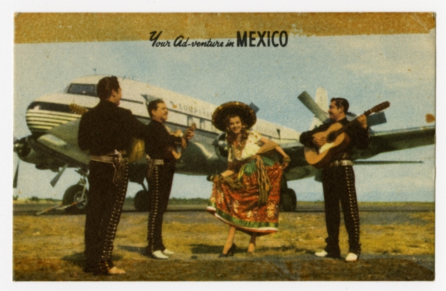Postcard: Mexicana de Aviación, Douglas DC-6
