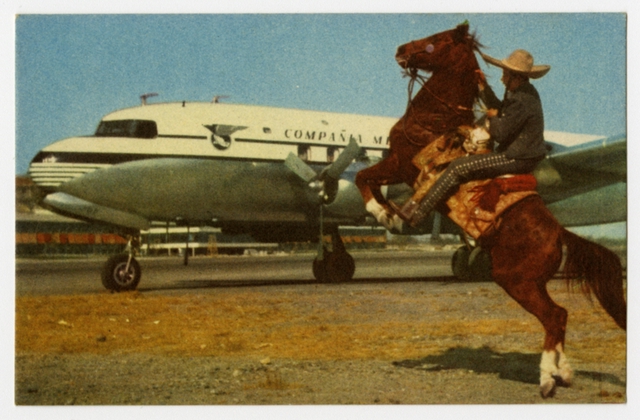 Postcard: Mexicana de Aviación, Douglas DC-6
