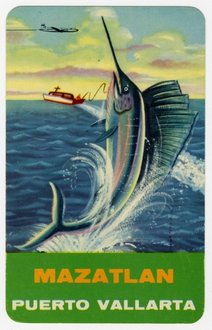 Postcard: Mexicana de Aviación, Mazatlan