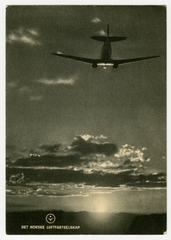 Image: postcard: Norwegian Air Lines, Douglas DC-3