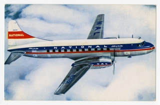 Image: postcard: National Airline of the Stars, Convair 340
