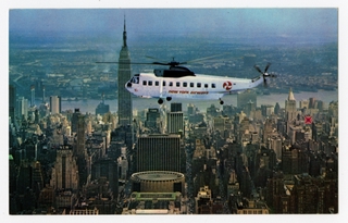 Image: postcard: New York Airways, Vertol V44B, helicopter, New York City