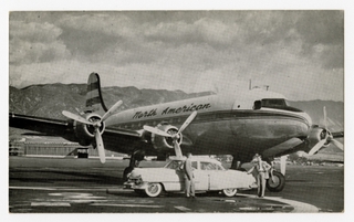 Image: postcard: North American Airlines, Douglas DC-6