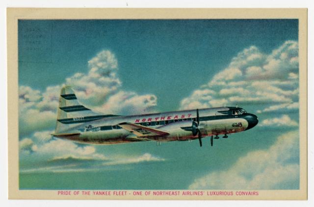 Postcard: Northeast Airlines, Convair 240