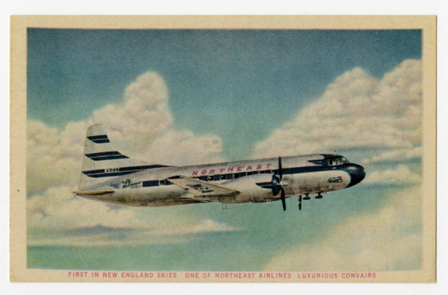 Postcard: Northeast Airlines, Convair 240