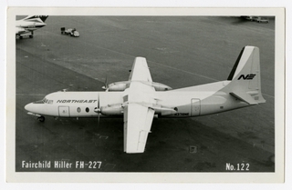 Image: postcard: Northeast Airlines, Fairchild FH-227B