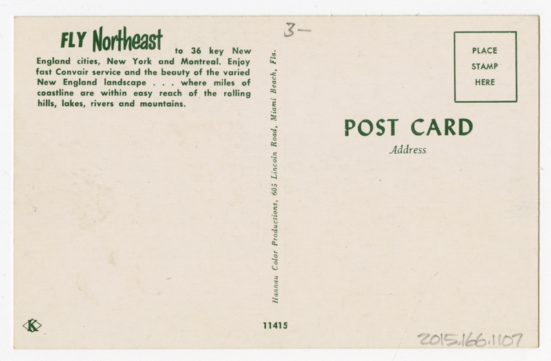 Image: postcard: Northeast Airlines, Convair 240
